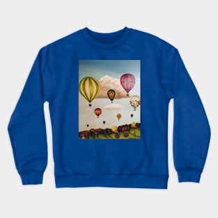 Hot Air Balloons Over New Mexico Crewneck Sweatshirt